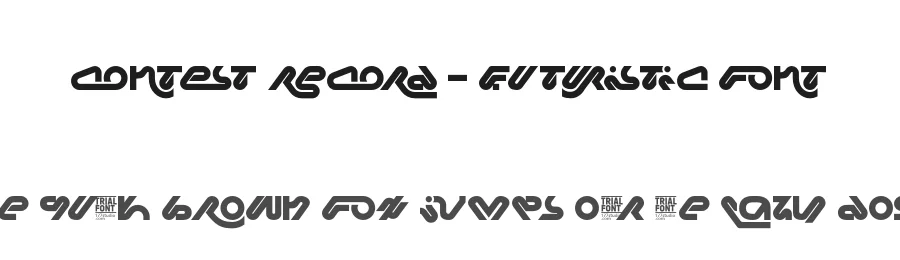 Contest Record – Futuristic Font by 177Studio — Display Font