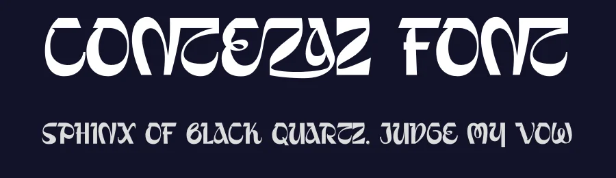 Contezaz Font by mhdafifersya — Display Font — thumbnail 2