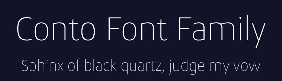 Conto Font Family by Nils Thomsen — Sans Serif Font — thumbnail 2