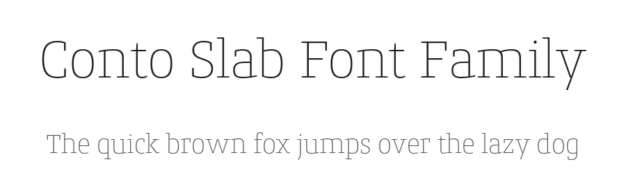 Conto Slab Font Family by Nils Thomsen — Slab Serif Font