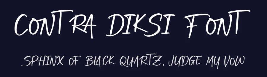 Contra Diksi Font by Denustudios — Decorative Font — thumbnail 2