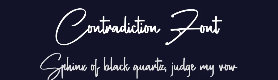 Contradiction Font by Abo Daniel — Decorative Font — thumbnail 2