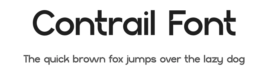Contrail Font by IDEBARENG β Sans Serif Font