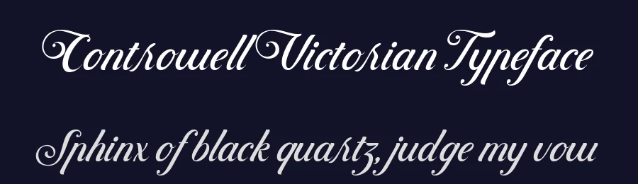 Controwell Victorian Typeface by alit design — Script Handwritten Font — thumbnail 2