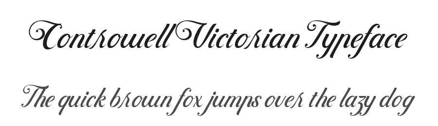 Controwell Victorian Typeface by alit design — Script Handwritten Font