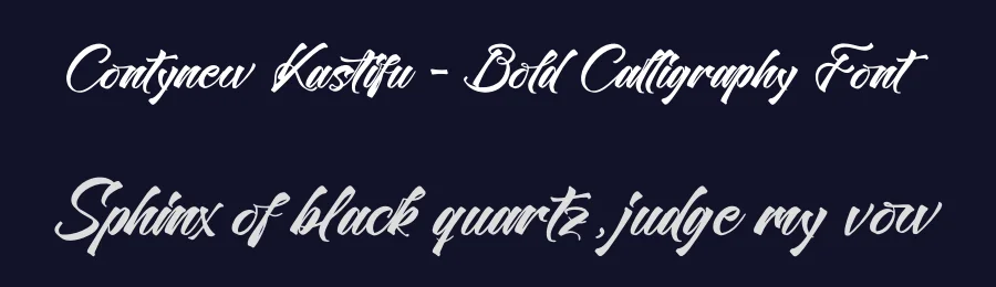 Contynew Kastifu – Bold Calligraphy Font by stylishtype.co — Script Handwritten Font — thumbnail 2