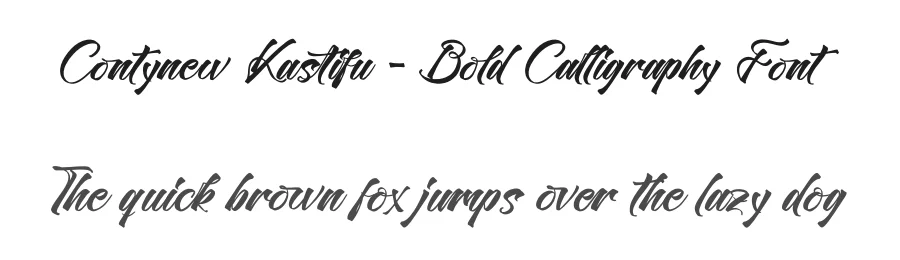 Contynew Kastifu – Bold Calligraphy Font by stylishtype.co — Script Handwritten Font