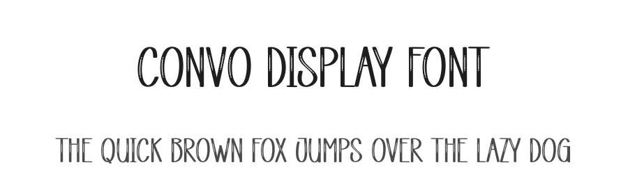 Convo Display Font by andikastudio — Display Font
