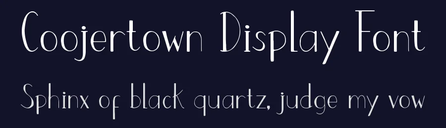 Coojertown Display Font by jetsmax — Display Font — thumbnail 2