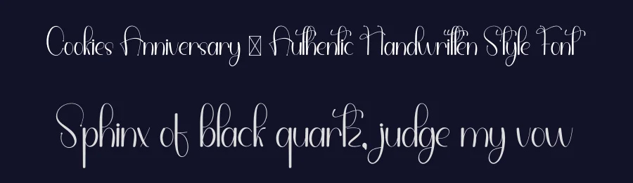 Cookies Anniversary – Authentic Handwritten Style Font by freshtypeink — Script Handwritten Font — thumbnail 2