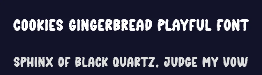 Cookies Gingerbread Playful Font by creativeletter — Display Font — thumbnail 2