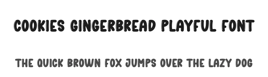 Cookies Gingerbread Playful Font by creativeletter — Display Font