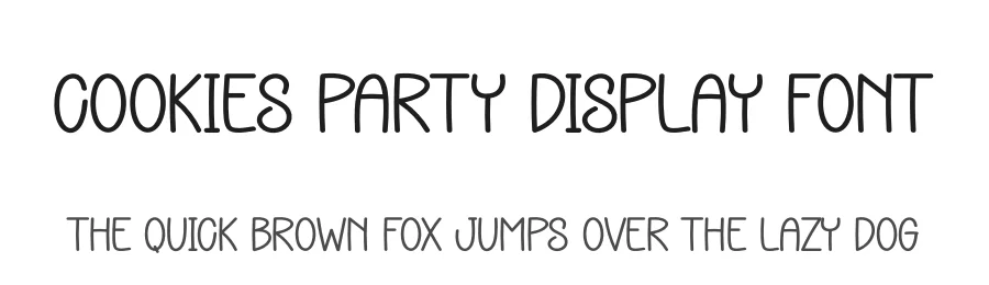 Cookies Party Display Font by andikastudio — Display Font
