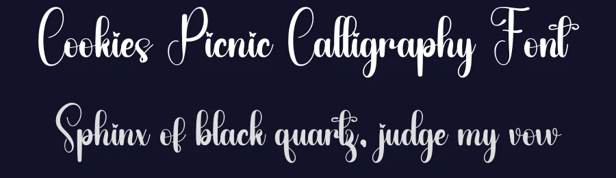 Cookies Picnic Calligraphy Font by freshtypeink — Script Handwritten Font — thumbnail 2