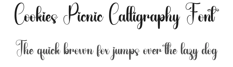 Cookies Picnic Calligraphy Font by freshtypeink — Script Handwritten Font