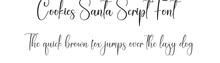Cookies Santa Script Font by creativeletter — Script Handwritten Font
