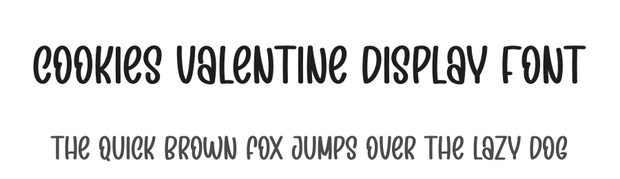 Cookies Valentine Display Font by creativeletter — Display Font
