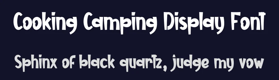 Cooking Camping Display Font by creativeletter — Display Font — thumbnail 2