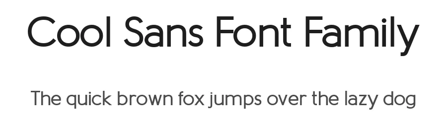 Cool Sans Font Family by Kongkow — Sans Serif Font