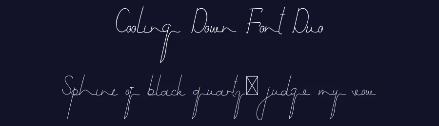 Cooling Down Font Duo by edricstudio — Display Font — thumbnail 2