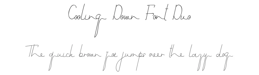 Cooling Down Font Duo by edricstudio — Display Font
