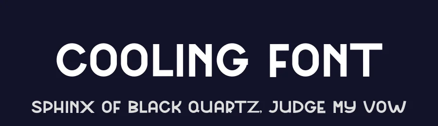 Cooling Font by freshtypeink — Display Font — thumbnail 2