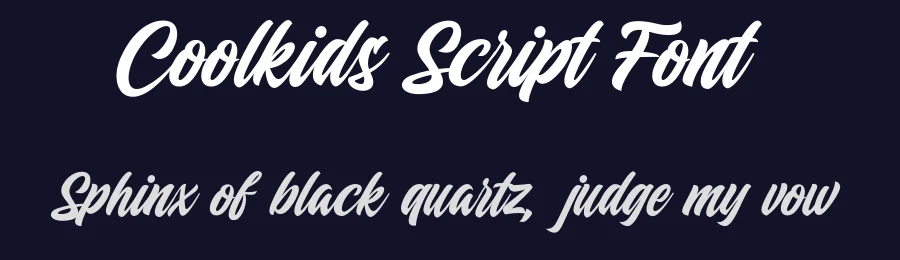 Coolkids Script Font by superkij — Script Handwritten Font — thumbnail 2