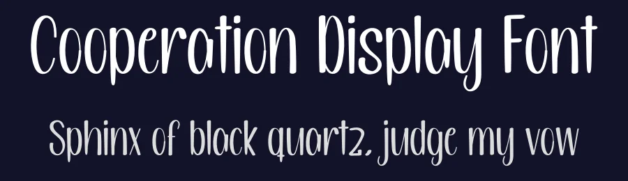 Cooperation Display Font by inermediaSTUDIO — Display Font — thumbnail 2