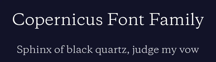 Copernicus Font Family by Labor & Wait — Serif Font — thumbnail 2
