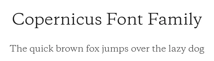 Copernicus Font Family by Labor & Wait β Serif Font