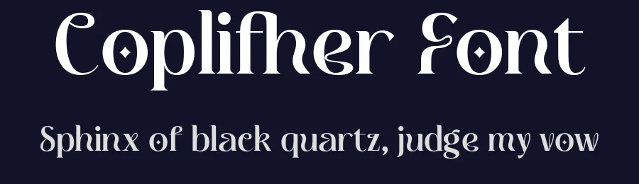 Coplifher Font by Mine Type Lab — Serif Font — thumbnail 2