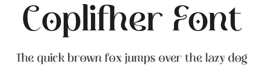 Coplifher Font by Mine Type Lab — Serif Font