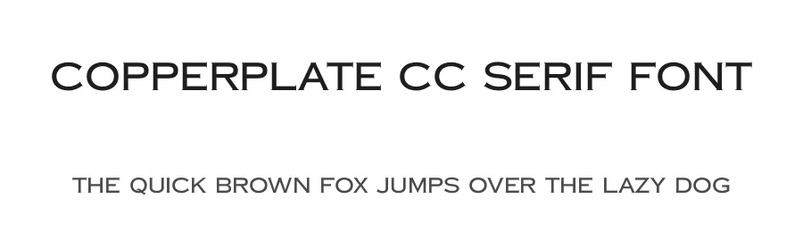 Copperplate CC Serif Font by Cowboy Collective , Indestructible Type — Display Font