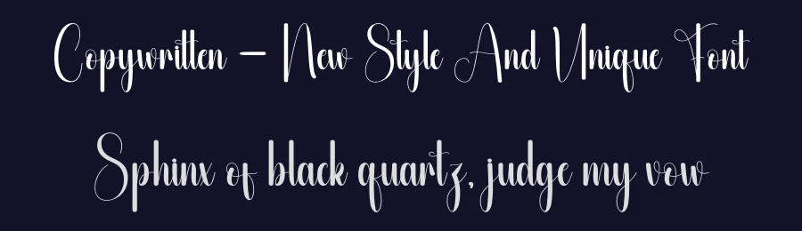 Copywritten – New Style And Unique Font by andikastudio — Script Handwritten Font — thumbnail 2