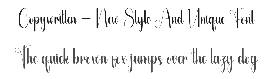 Copywritten – New Style And Unique Font by andikastudio — Script Handwritten Font