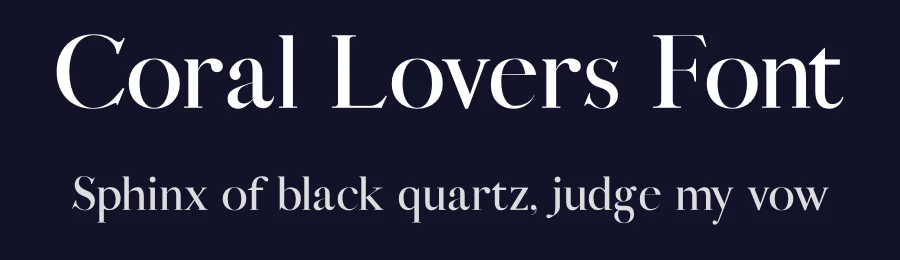 Coral Lovers Font by Silver Stag — Serif Font — thumbnail 2