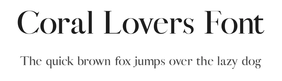 Coral Lovers Font by Silver Stag — Serif Font
