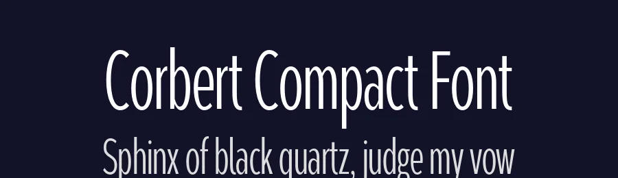 Corbert Compact Font by The Northern Block — Sans Serif Font — thumbnail 2