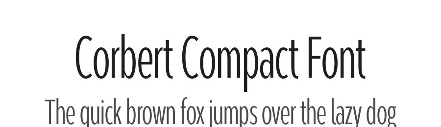 Corbert Compact Font by The Northern Block — Sans Serif Font