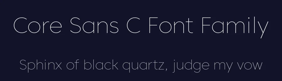 Core Sans C Font Family by s-core — Sans Serif Font — thumbnail 2