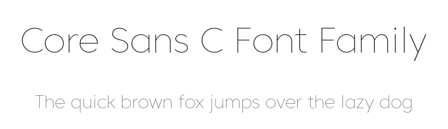Core Sans C Font Family by s-core β Sans Serif Font