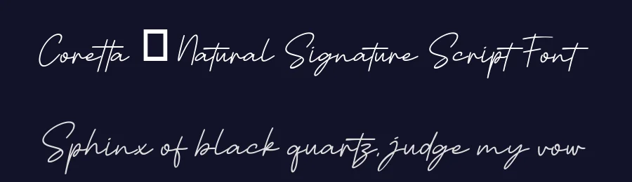 Coretta – Natural Signature Script Font by Funtype — Serif Font — thumbnail 2