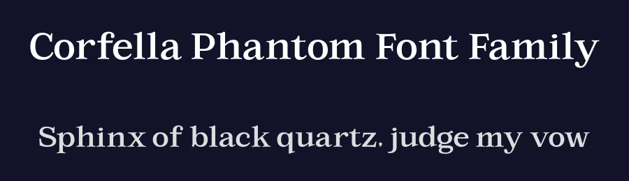 Corfella Phantom Font Family by Propertype — Serif Font — thumbnail 2