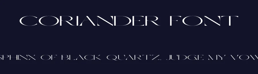 Coriander Font by vpcreativeshop — Display Font — thumbnail 2