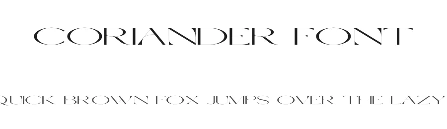 Coriander Font by vpcreativeshop — Display Font