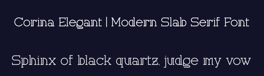 Corina Elegant | Modern Slab Serif Font by Gracetypestudio — Slab Serif Font — thumbnail 2