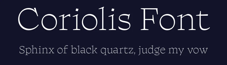 Coriolis Font by Luis Bandovas — Serif Font — thumbnail 2