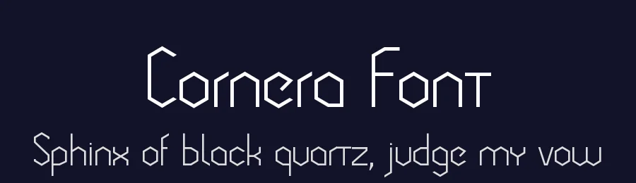Cornera Font by Gatis Vilaks — Display Font — thumbnail 2