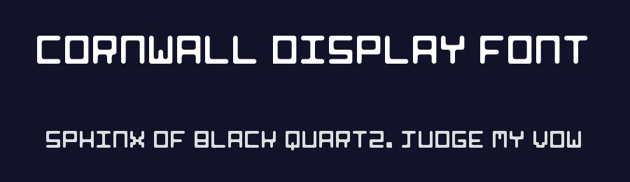 Cornwall Display Font by Harrison Luke — Display Font — thumbnail 2