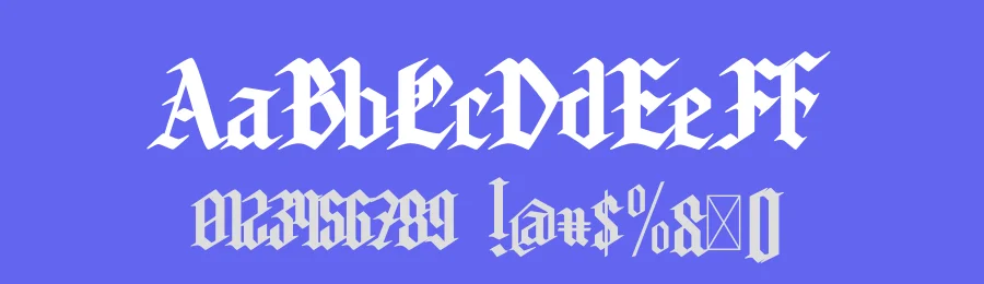 Corogh Gorge – Blackletter Font by Krakenbox — Blackletter Font — thumbnail 3